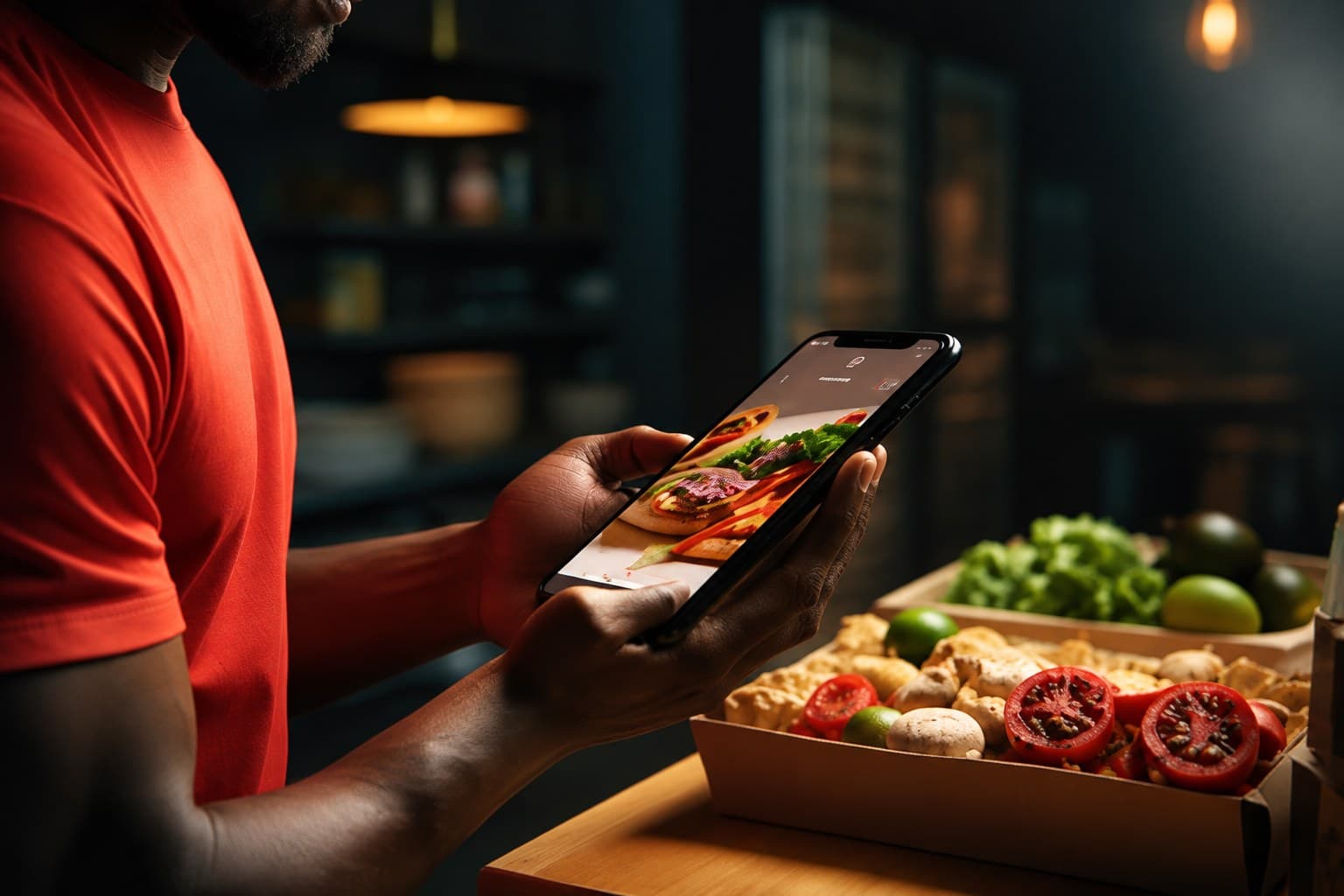 A customer reviewing a fresh Unc Swift™ order on their phone